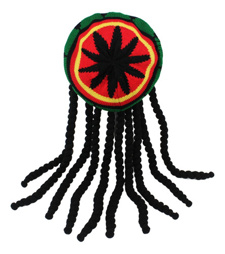 Rasta Dreadlock Reggae Sombrero Jamaiquino Rasta Peluca