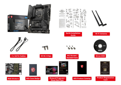 Placa Madre Msi Mag B660 Tomahawk Wifi Ddr4 Gaming Atx