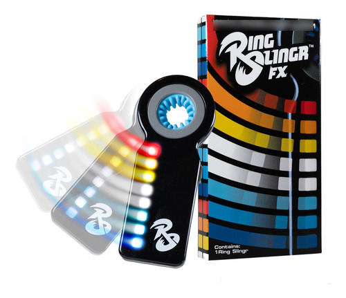 Spinner Led Ringslingr Azul Relámpago Portátil 14cm