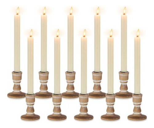 Inweder Portavelas Para Candelabros, Portavelas De Madera, J