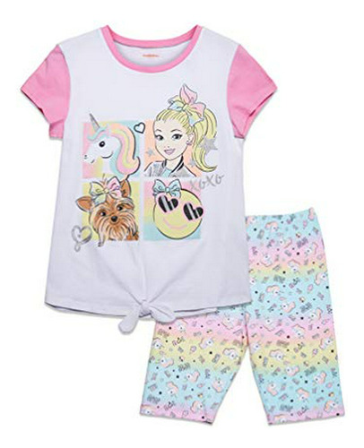 Jojo Siwa Conjunto De Camiseta De Manga Corta Y Pantalones C