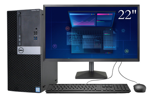 Dell Optiplex 7040 Core I7 6ta Gen 16gb Ram 240gb Ssd 22'' (Reacondicionado)