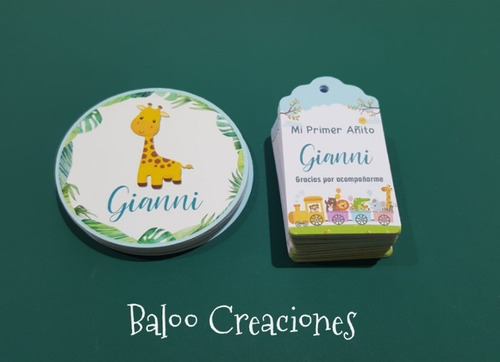 Imagen 2 de 3 de Tags Etiquetas Personalizadas 10 + 10 Stickers Personalizado