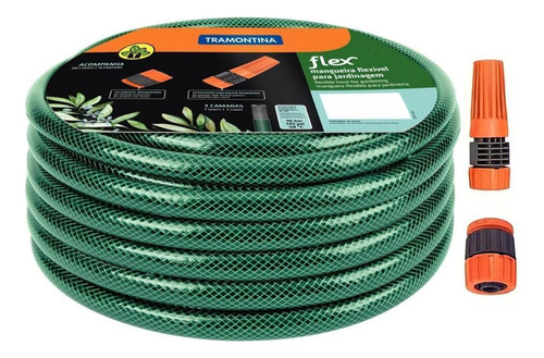 Mangueira Tramontinaflex Verde 15m - Pvc Siliconado