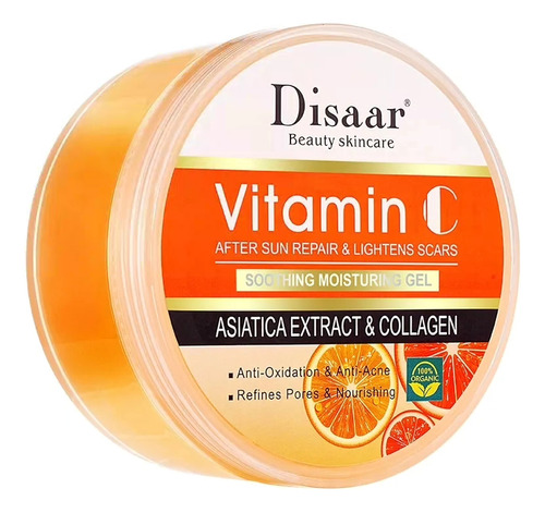 Disaar Gel Hidratante Corporal Con Vit C Y Colágeno Antiacne