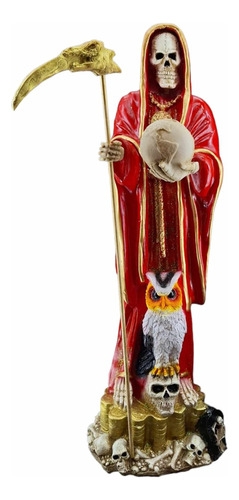 Santa Muerte Roja Suprema Amor 70 Cm Curada + Oración