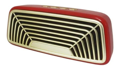 Caixinha Som Retro Vintage Usb Vc-m270bt Infokit Vermelho Vermelho