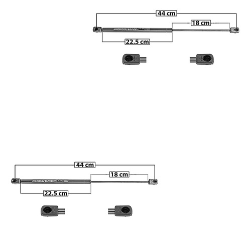 Par Amortiguadores De Cofre Jeep Liberty 02-07 Spart