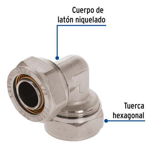 Codo 90° Para Pealpe 3/4¨ Foset 45920