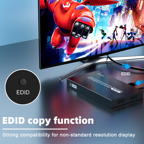 Divisor Extensor Hdmi 1 X 4, Jchici 4k@30hz 100m(328fts)