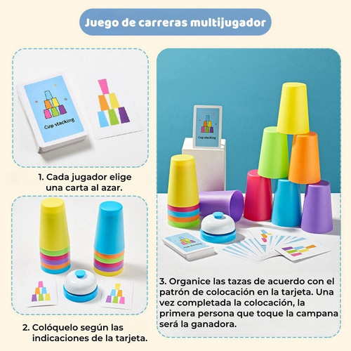 Jogo De Tabuleiro Para 2 Jogadores, Copo Empilhável, Jogos I