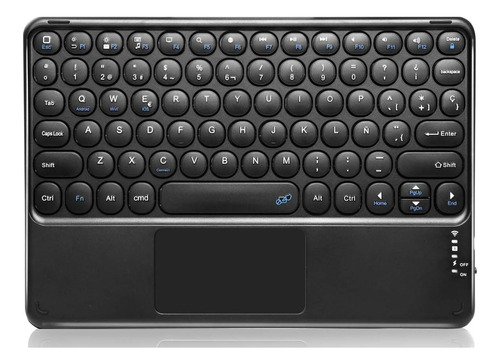 Teclado Bluetooth Para iPad Keyboard Tablet Touchpad Español