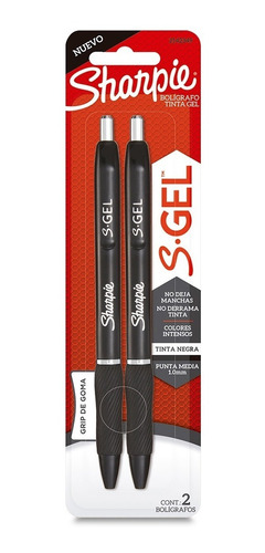 Sharpie Plumas De Gel Negro Punta 1.0mm