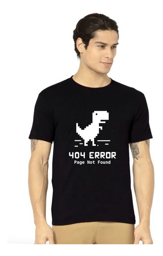 Playera Error 404 No Internet / Dinosaurio 