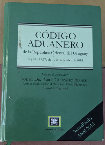 Libro Código Aduanero