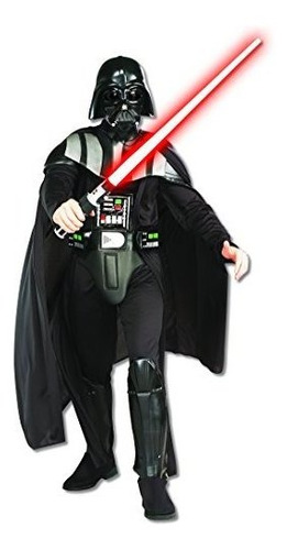 Rubie's Star Wars Darth Vader Deluxe Adulto, Negro, Traje