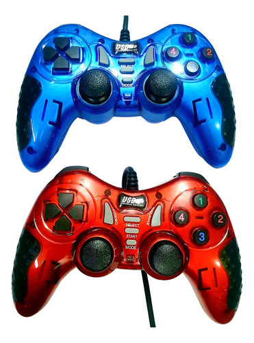 Control Game Pad Joystick Usb Pc Double Shock