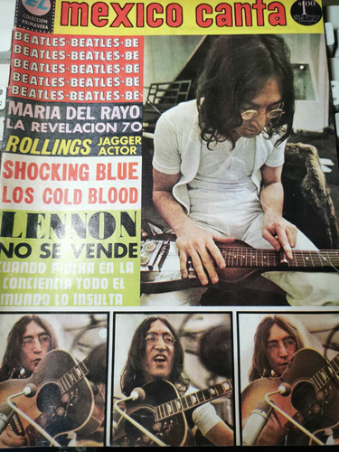 Revista México Canta John Lennon Año 1970