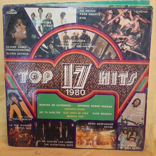 Vinilo 17 Top Hits 1980 Kayak Dire Strait Kiss Winter Cp1