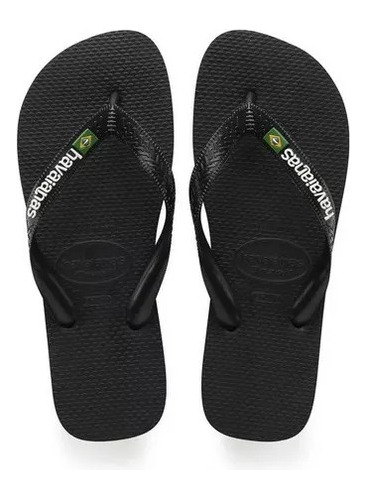 Ojotas Havaianas Brasil Logo Blanco Originales Dygsport 