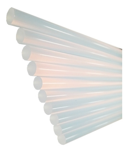 Barra De Silicon Barrilito 11 Mm X 25cm Con 10 Piezas