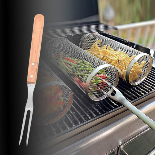 Tenedor De Cocina Con Mango De Madera Tenedor De Barbacoa