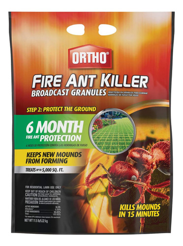 Ortho Fire Ant Killer Broadcast Granules, 6 Meses De Protecc