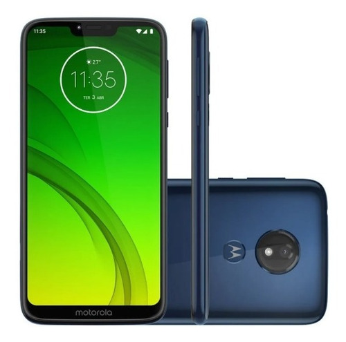 Moto G7 Power 64gb Azul (completo) Semi-novo Com Garantia !!