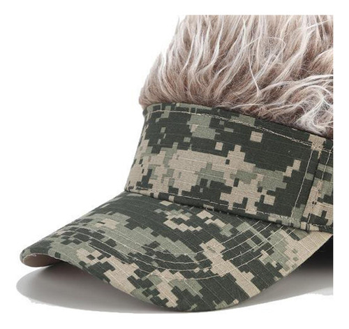 Gorra De De Visera Ajustable Unisex Con Pelo Falso De Moda