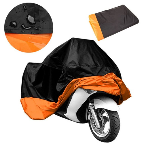 Cubierta De Moto Bicicleta Naranja Uv Protector Impermeable 