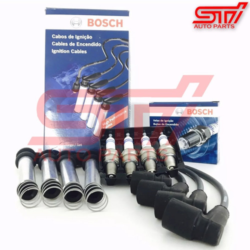 Vela + Cabo Bosch Sp10 Fiesta 1.6 8v Gasolina Gnv 95cv 99-05