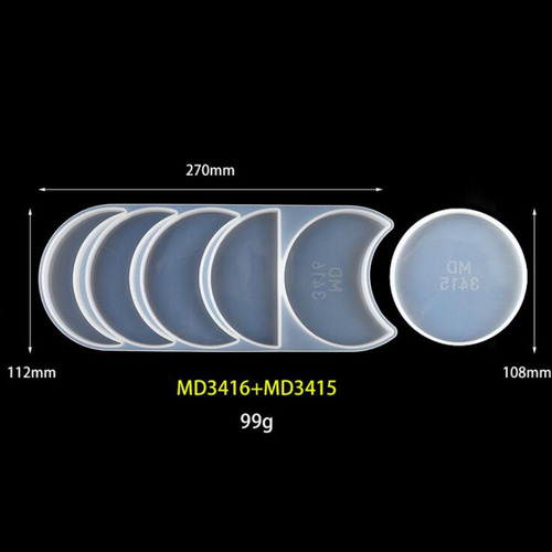 Molde De Silicona Colgante Joyería Molde 270x112mm 108mm