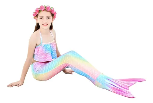 Disfraz cola de sirena para niñas sale