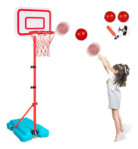 Balon Basketball Aro De Baloncesto Para Niños, Altura Ajusta