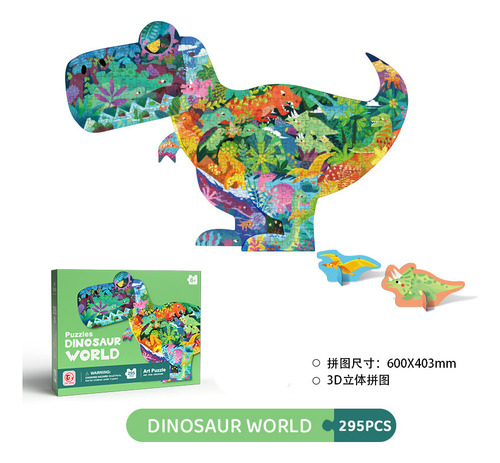 295 Pieces Of Dinosaur Paradise Color Box - Childrens