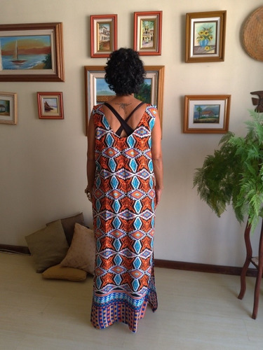 Vestido Feminino Tecido Longo Hilde
