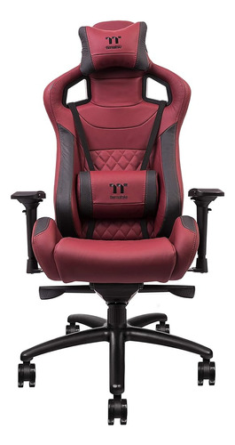 Thermaltake X-fit Silla De Juego De Cuero Real De Color Rojo