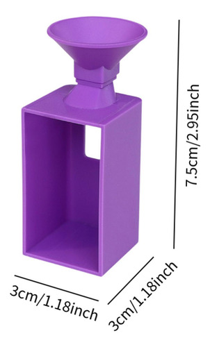 Embudos De Perforación Con Diseño De Diamantes Púrpura