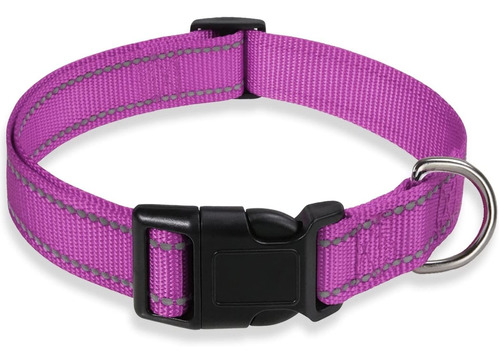 Collar Perro Mascota Transpirable Acolchado Talle Xl-purpura