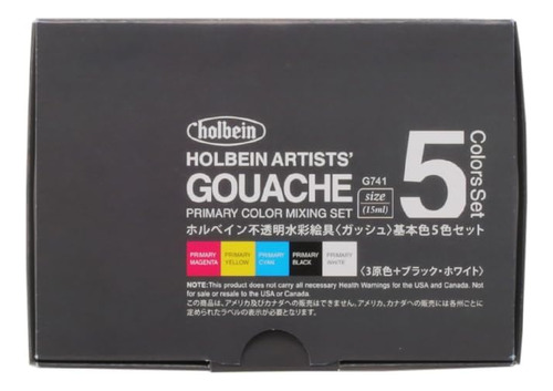 5 Primary Colors Set Gouache Gouache (japan Import) - C...