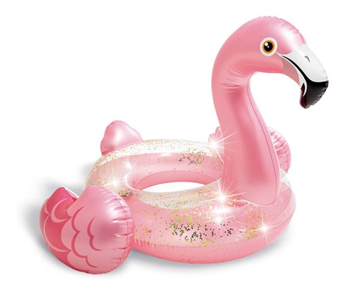 Flotador Salvavidas Flamingo Glitter Alberca Piscina Intex