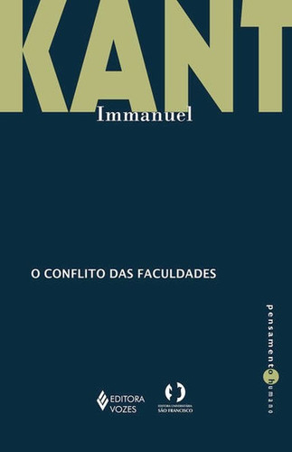 O Conflito Das Faculdades, De Kant, Immanuel. Editora Vozes, Capa Mole Em Português