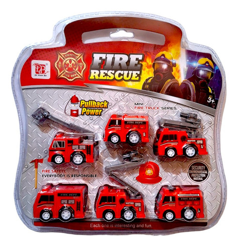 Cyc 2 De 6 Camion De Bomberos De Friccion 19512724502