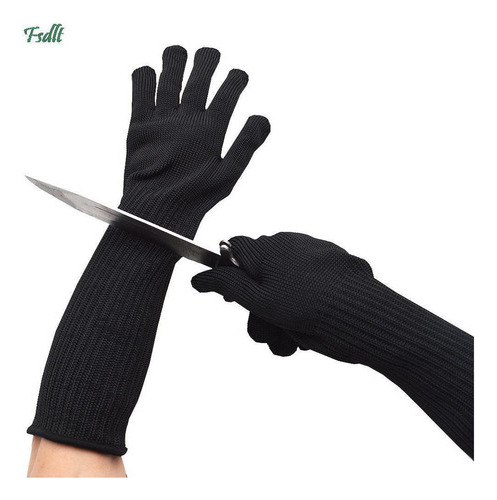 Fwefww 1 Par De Guantes De Trabajo Largos Anticorte De