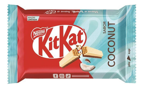KitKat Coconut Nestlé coconut com sem agregado