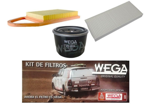 Kit De 3 Filtros Wega Toyota Etios 1.5 16v 2013/15 Maranello