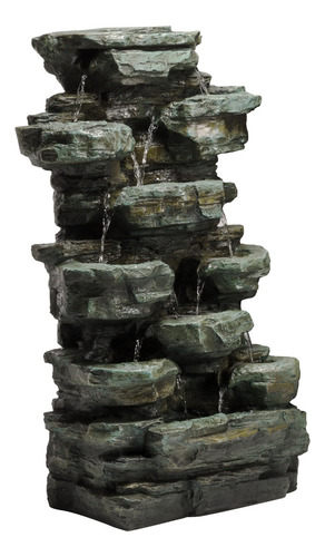 Alpine Corporation Win930 Fuente De Agua De Jardín De Rocas