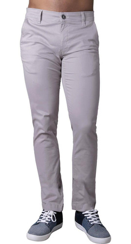 Pantalón Casual Skinny Hombre Gris Furor 62106430