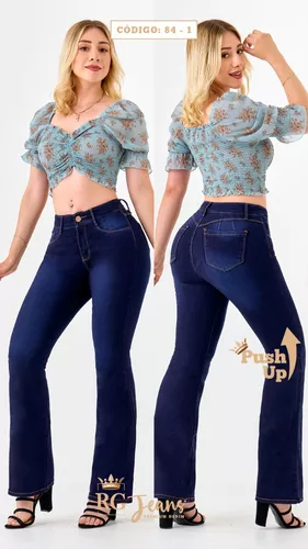 Rg Jeans Dama Pantalones Mujer Levanta Pompa Cintura Alta