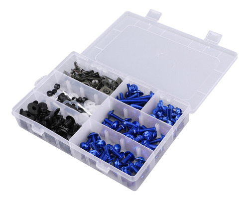 Kit De Pernos Y Tornillos De Carenado Azules For Honda Kawa